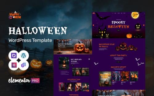 Happywen - Halloween WordPress Elementor Theme theme free