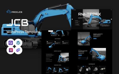 Proojcb - Heavy Machinery And Construction WordPress Elementor Theme theme free